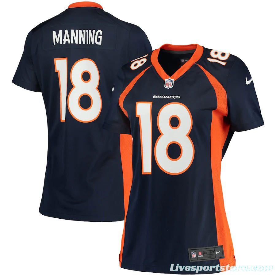 Women's Peyton Manning Navy Blue Player Limited Team Jersey