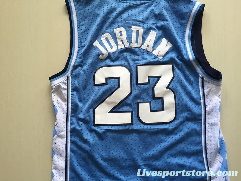 Michael Jordan 23 North Carolina College Basketball Jersey With AJ Logo