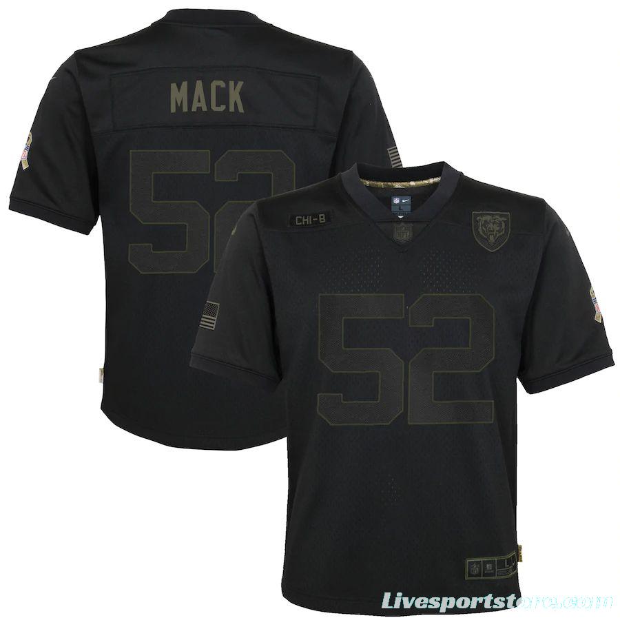 Youth Khalil Mack Black 2020 Salute to Service Player Limited Team Jersey