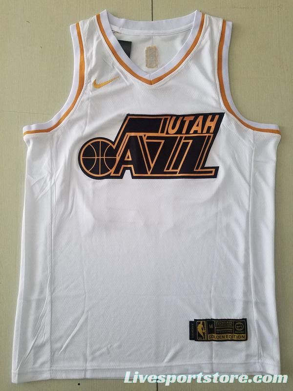 Donovan Mitchell 45 White Golden Edition Jersey