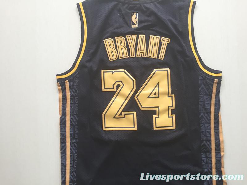 Kobe Bryant 24 Black Golden Edition Jersey