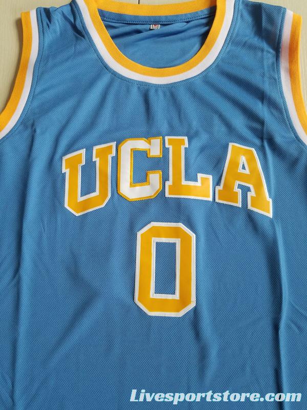 Russell Westbrook 0 UCLA College Light Blue Basketball Jersey