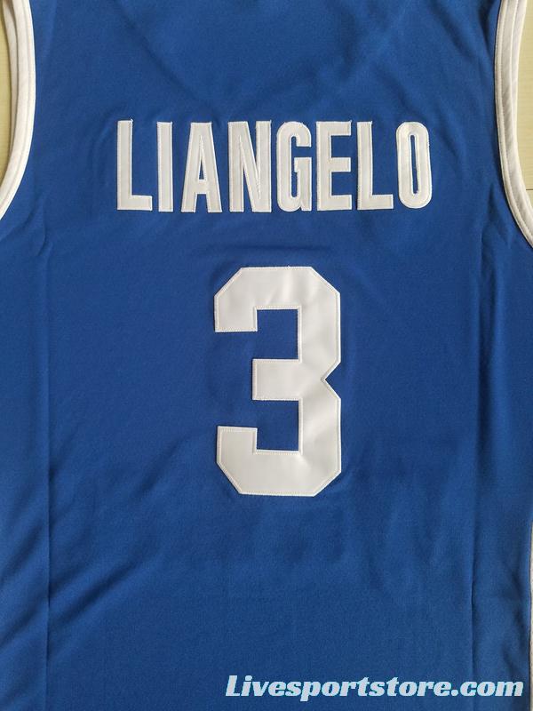 LiAngelo Ball 3 Lithuania Vytautas Blue Basketball Jersey