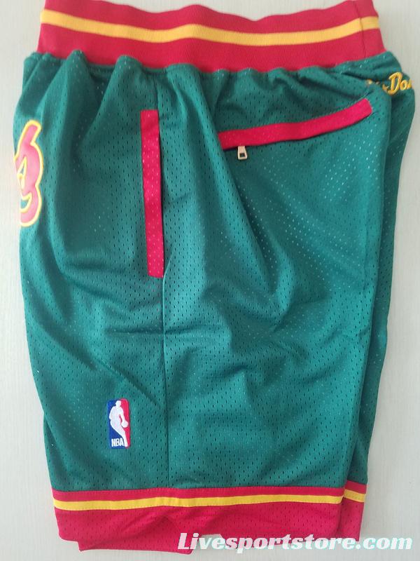 Seattle 1995-96 Throwback Classics Basketball Team Shorts