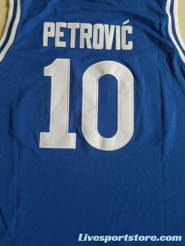 Drazen Petrovic 10 Cibona Zagreb Basketball Jersey