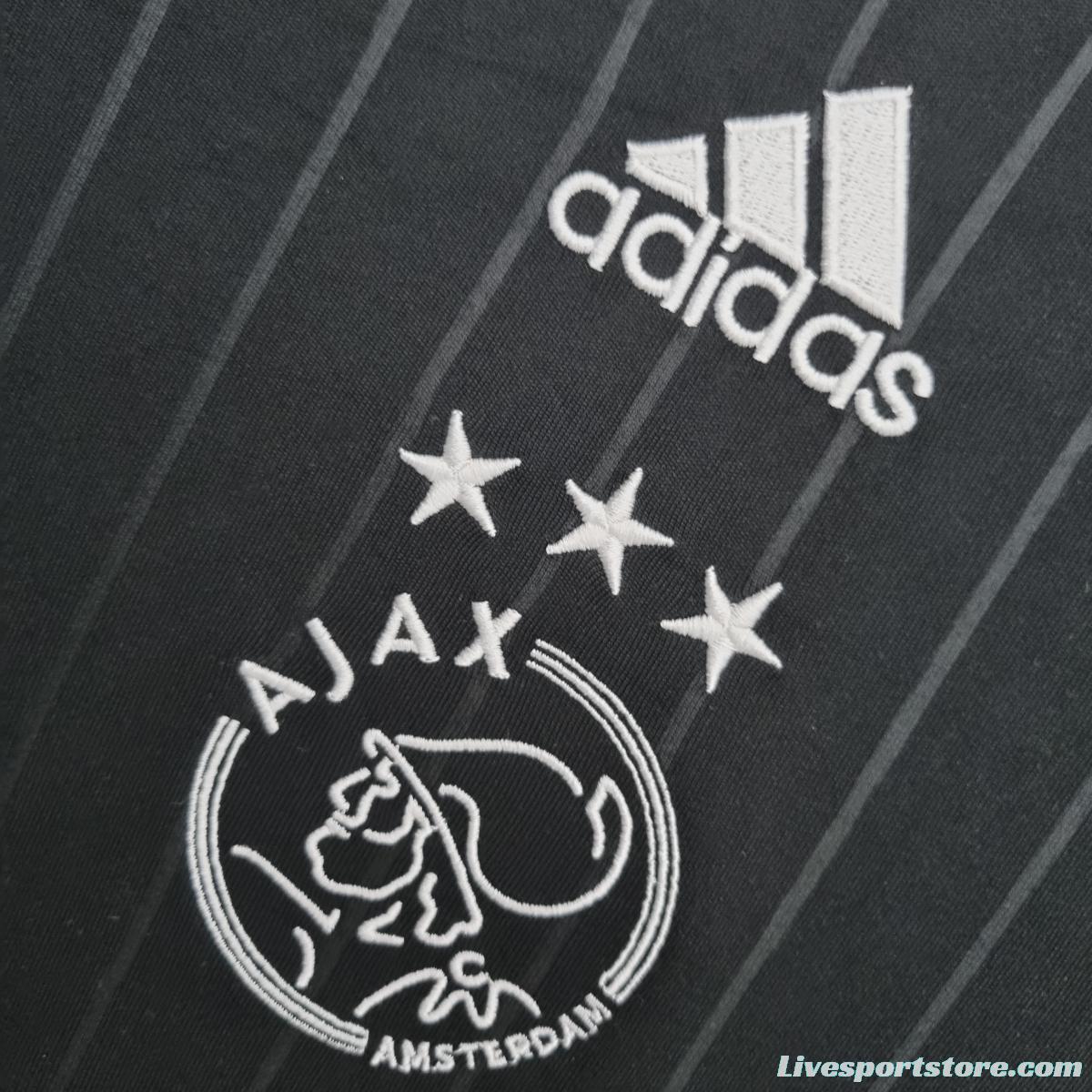 22/23 Ajax pre-match uniform black Soccer Jersey