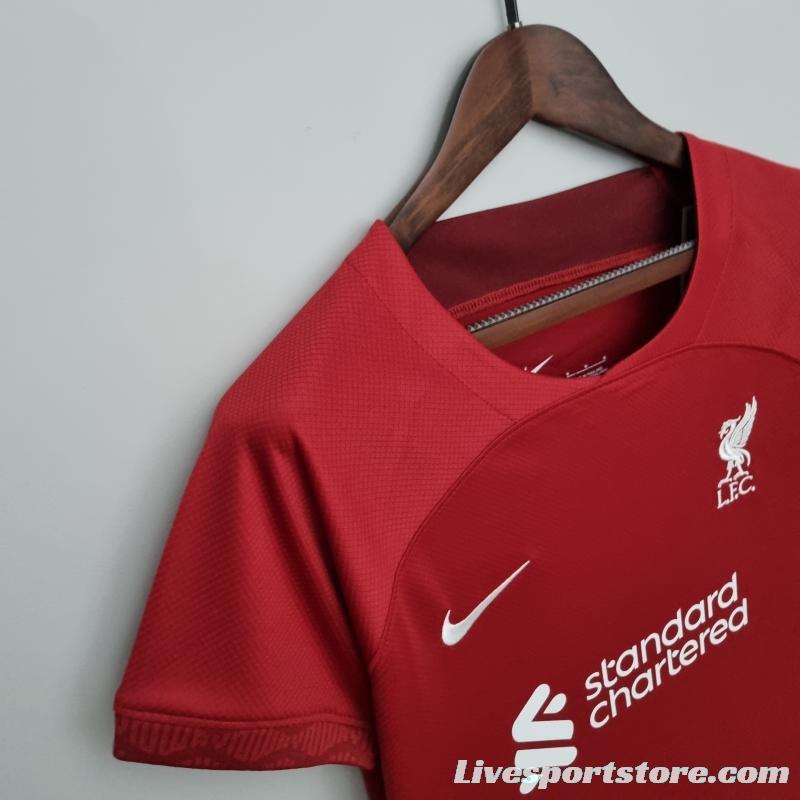 22/23 Women Liverpool Home Soccer Jersey