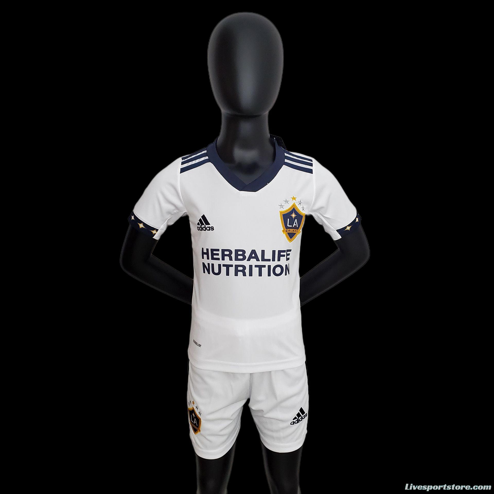 22/23 Kids LA Galaxy Home Size 16-28 Soccer Jersey