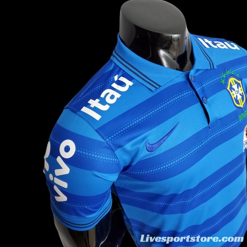 2022 Brazil POLO Blue Stripe