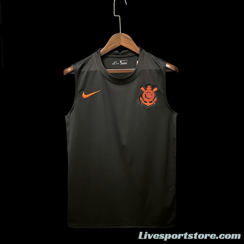 22/23 Corinthians Pre-match Training Black Vest 