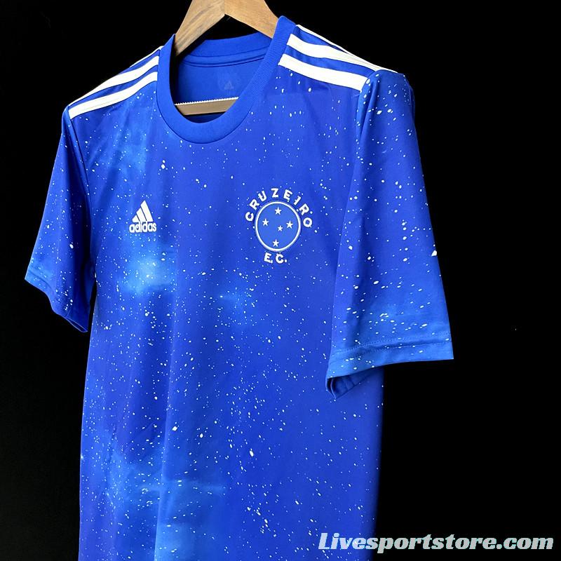 22/23 Cruzeiro Home Soccer Jersey