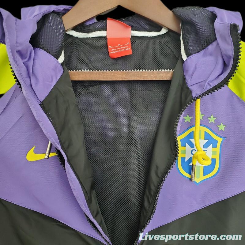 Windbreaker Brazil Purple Black