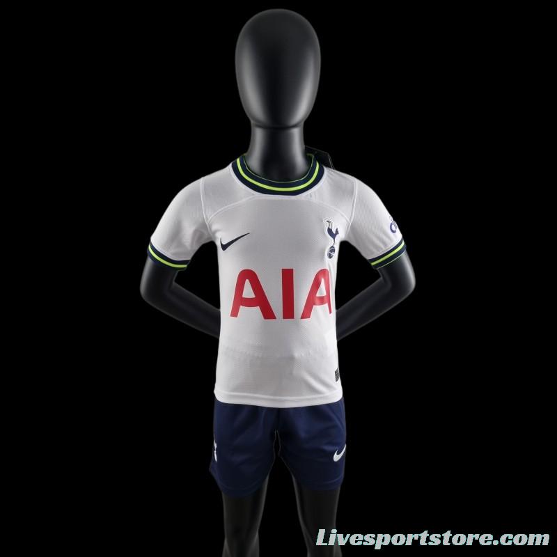 22/23 Kids Kit Tottenham Hotspur Home 16-28 Soccer Jersey