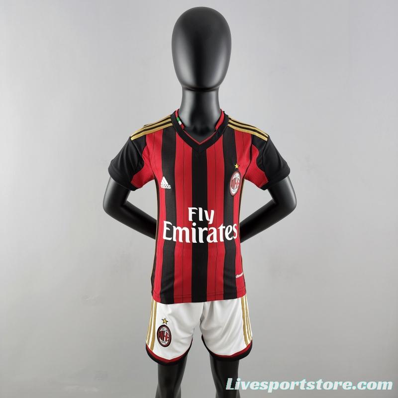 Retro AC Milan 13/14 Kids Home Soccer Jersey