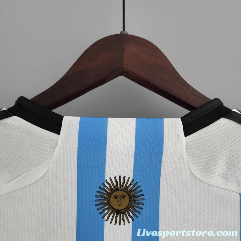 2022 Argentina Women's Home 2 Stars Soccer Jersey