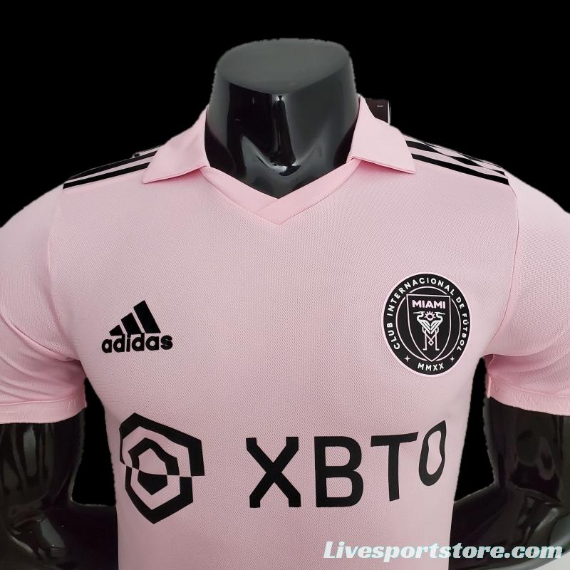 Player Version 22/23 Miami Home Pink Soccer Jersey