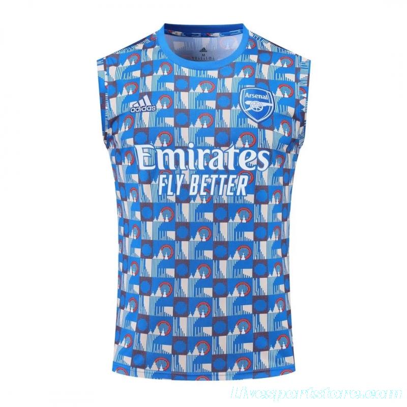 22/23 Arsenal Pre-match Training Jersey Blue Vest