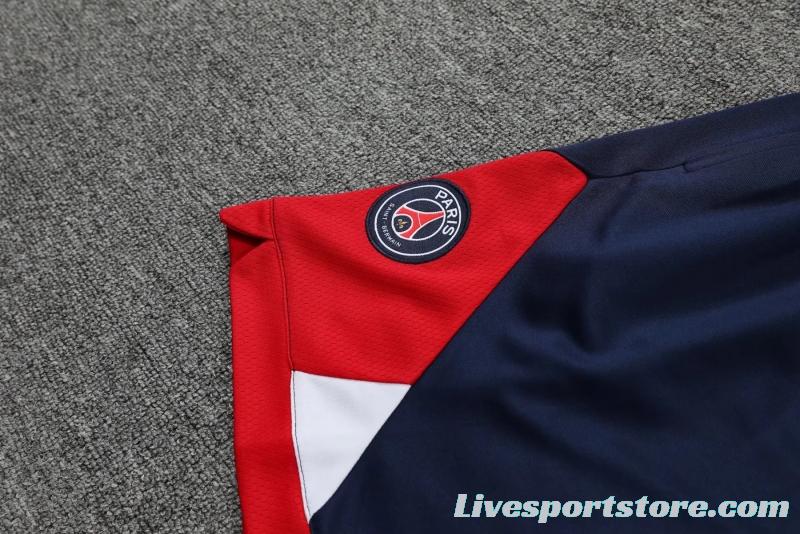 22/23PSG Royal Blue Red Bar Pre-match Training Jersey Vest