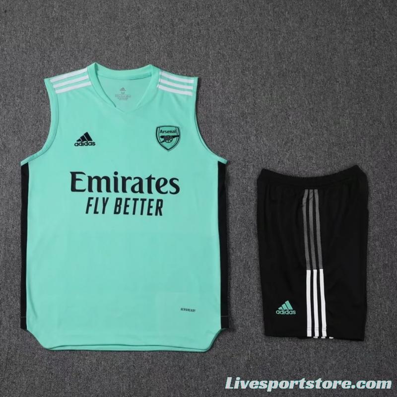 22/23 Arsenal Pre-match Training Jersey Green Vest