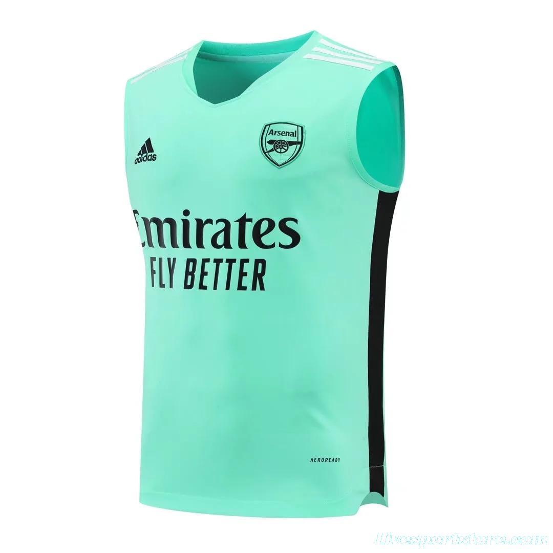 22/23 Arsenal Pre-match Training Jersey Green Vest