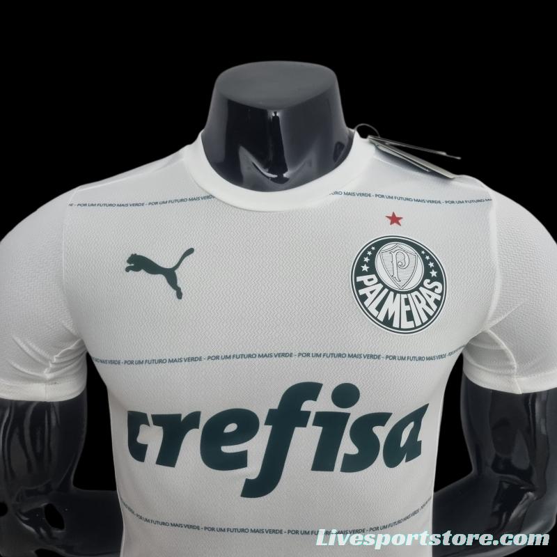 Player Version 22/23 Palmeiras Away Soccer Jersey