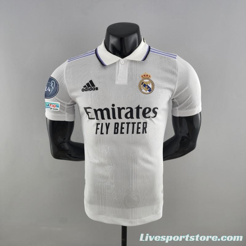 Player Version 22/23 14 Champions Edition Real Madrid Home Soccer Jersey