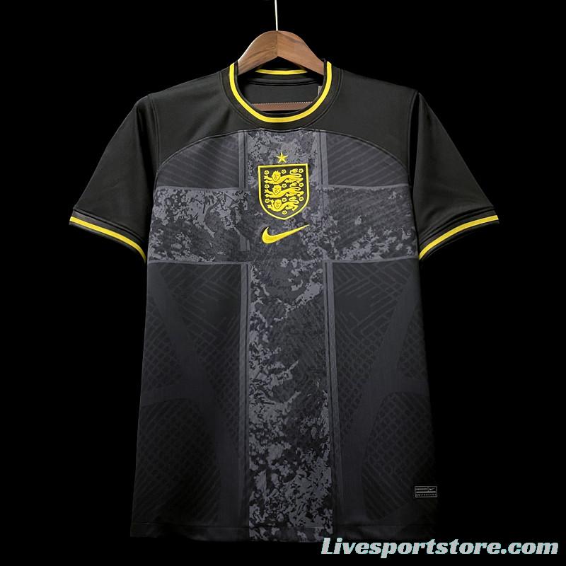 2022 England Pre-match Training Jersey Black