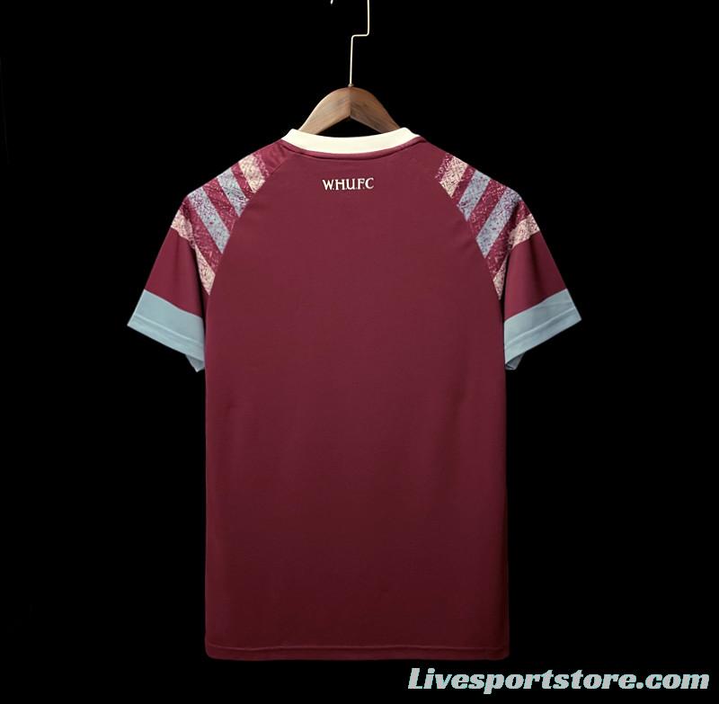 22/23 West Ham Home Soccer Jersey