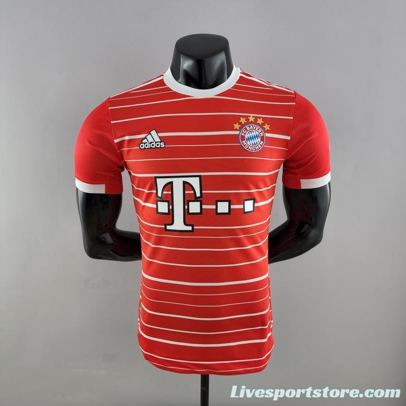 Player Version 22/23 Bayern Munich Home Soccer Jersey