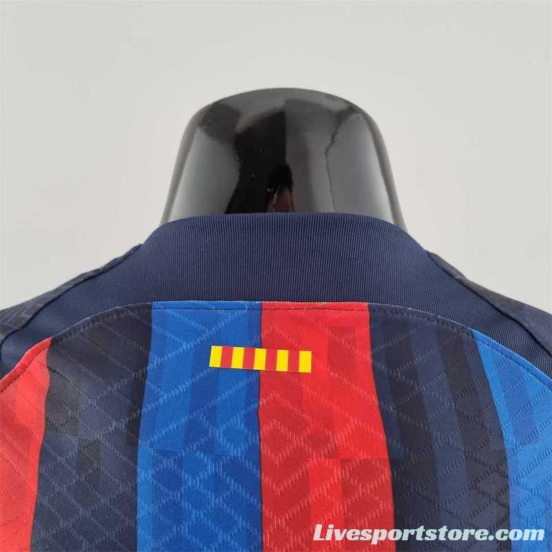 Player Version 22-23 Barcelona Home Soccer Jersey