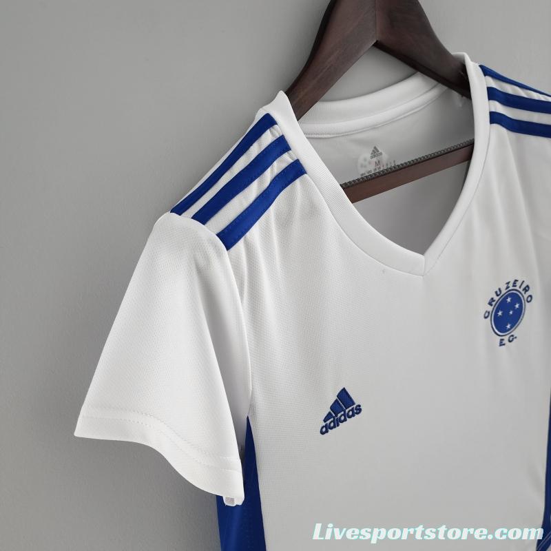 22/23 Women Cruzeiro Away Soccer Jersey