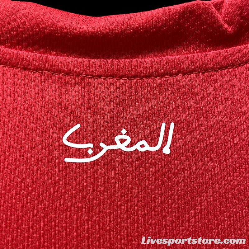 2022 Morocco Home Soccer Jersey