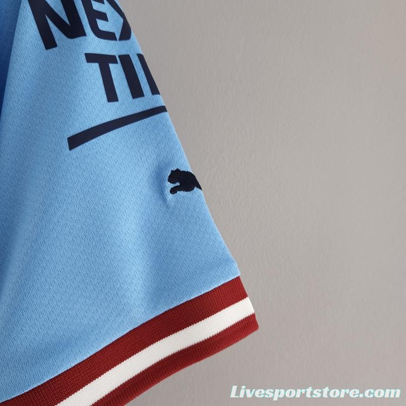 22/23 Manchester City Home Soccer Jersey