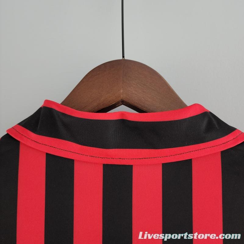 Retro Long Sleeve 99/00 AC Milan Home Soccer Jersey