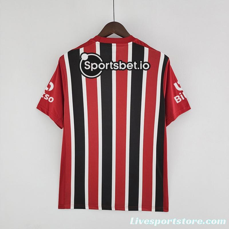 22/23 All Sponsor Sao Paulo Away Soccer Jersey