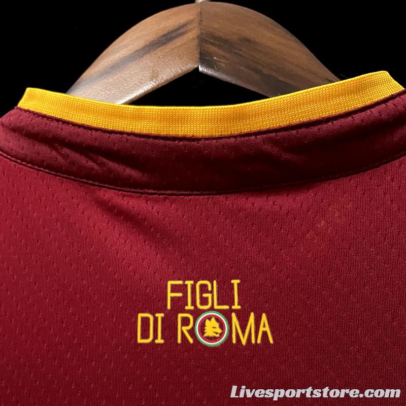 22/23 Roma Home Soccer Jersey