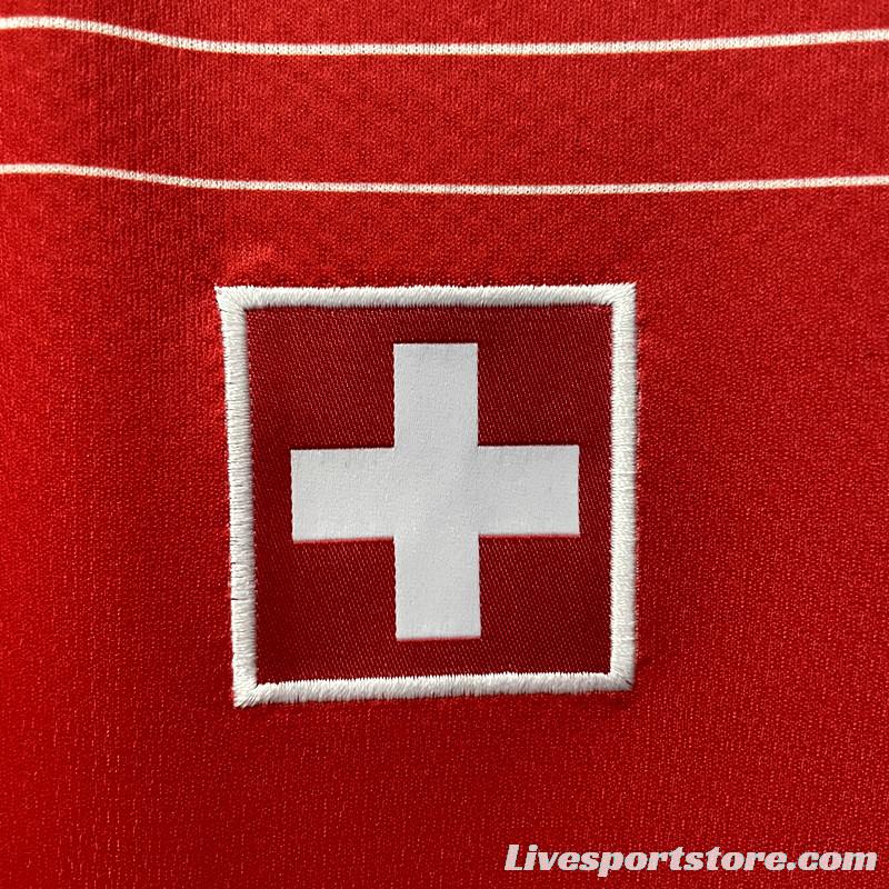 2022 Switzerland Home Soccer Jersey