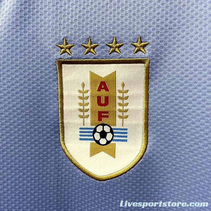 2022 Uruguay Home Soccer Jersey