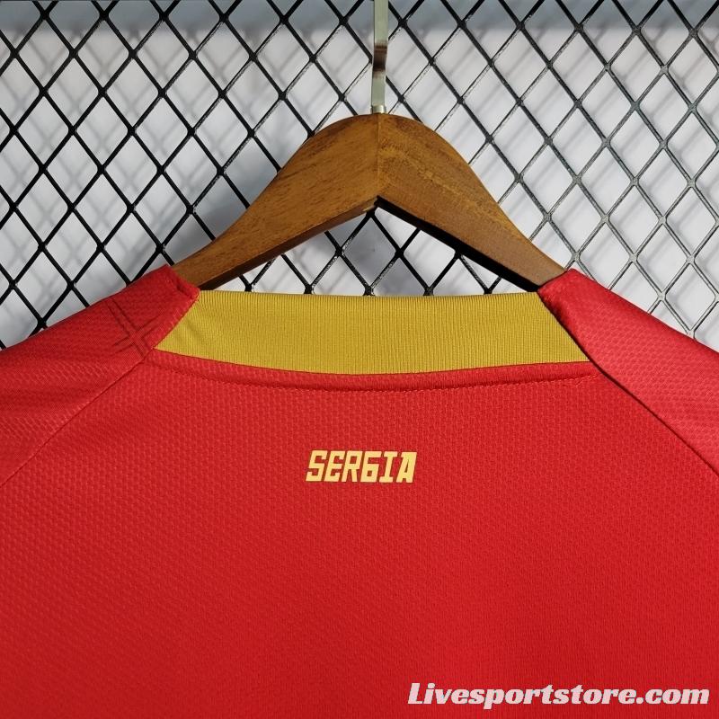 2022 Serbia Home Soccer Jersey