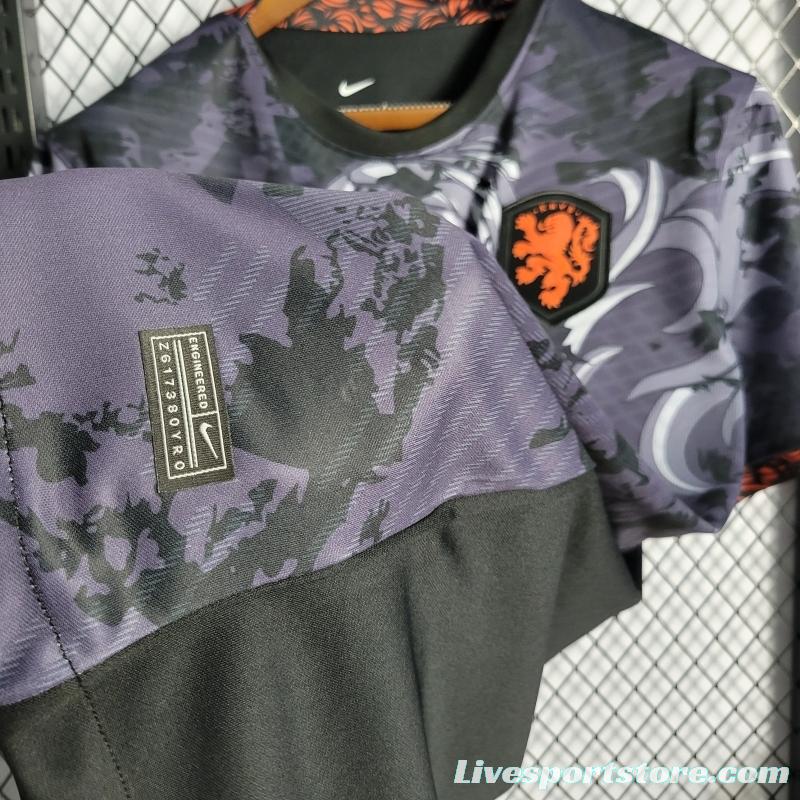 2022 Netherlands Black Training Jersey