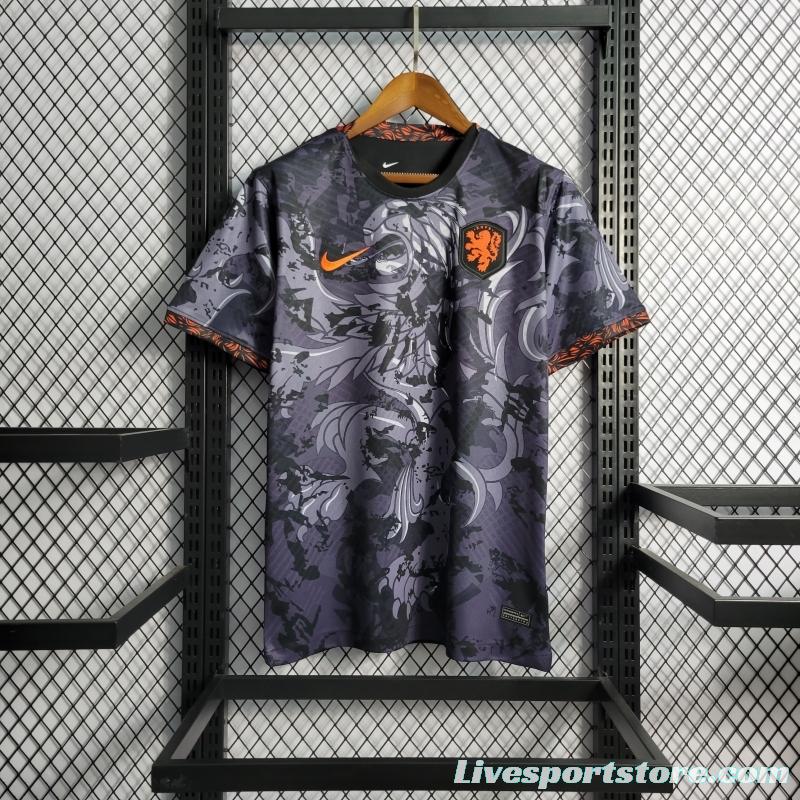 2022 Netherlands Black Training Jersey