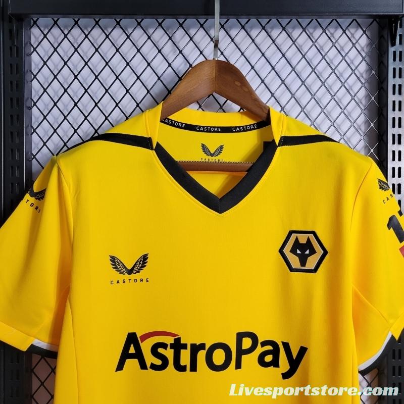 22/23 Wolverhampton Wanderers Home Soccer Jersey