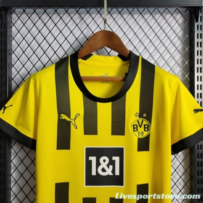 22/23 Woman Borussia Dortmund Home Soccer Jersey