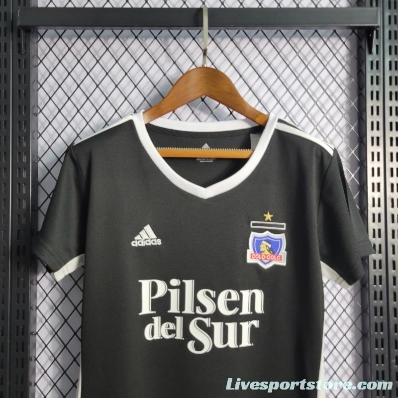 22/23 Women's Colo Colo Away Black Soccer Jersey