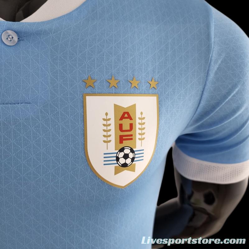 Player Version 2022 Uruguay Home Soccer Jersey