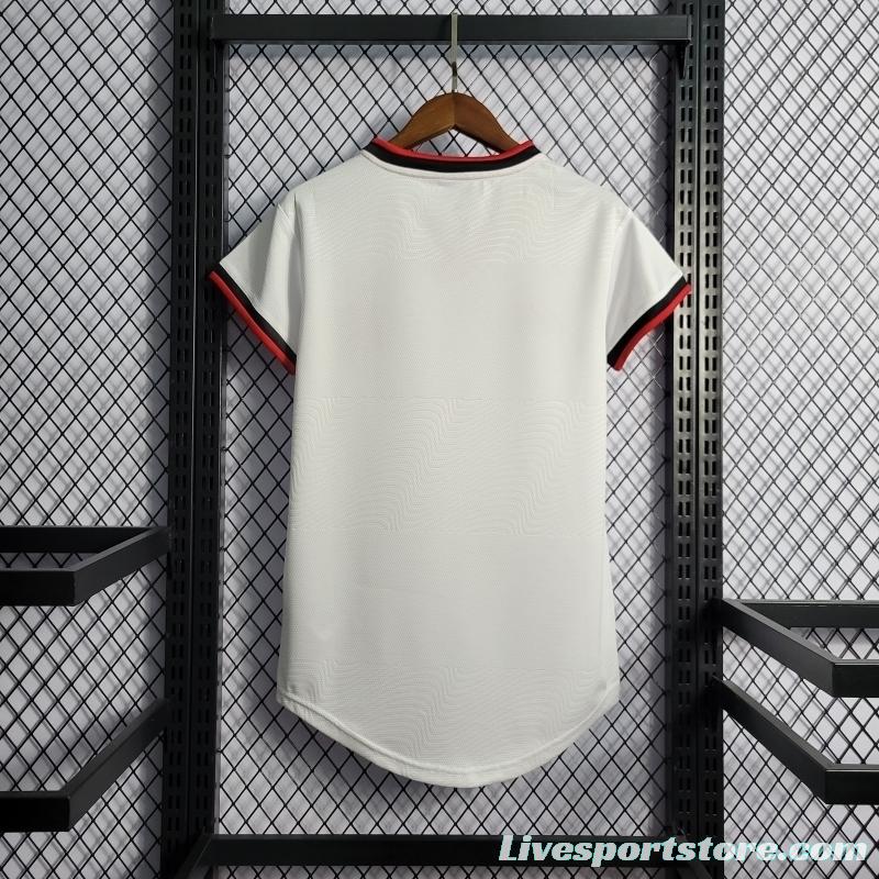 22/23 Woman Flamengo Away Soccer Jersey