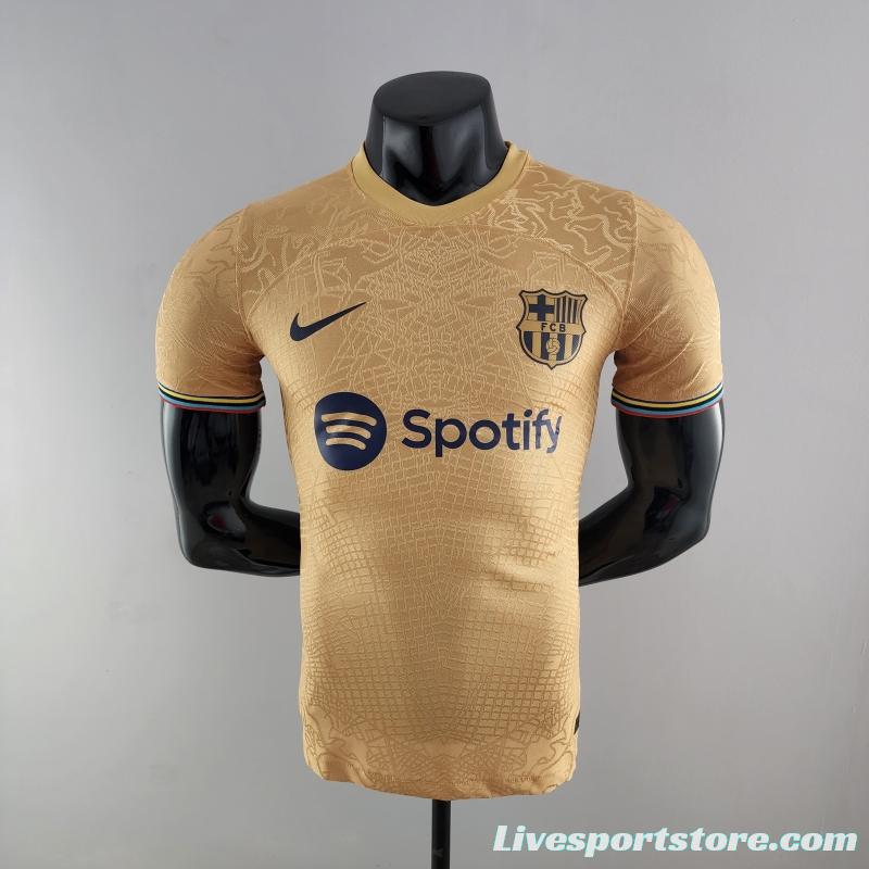 Player Version 22/23 Barcelona Away Soccer Jersey