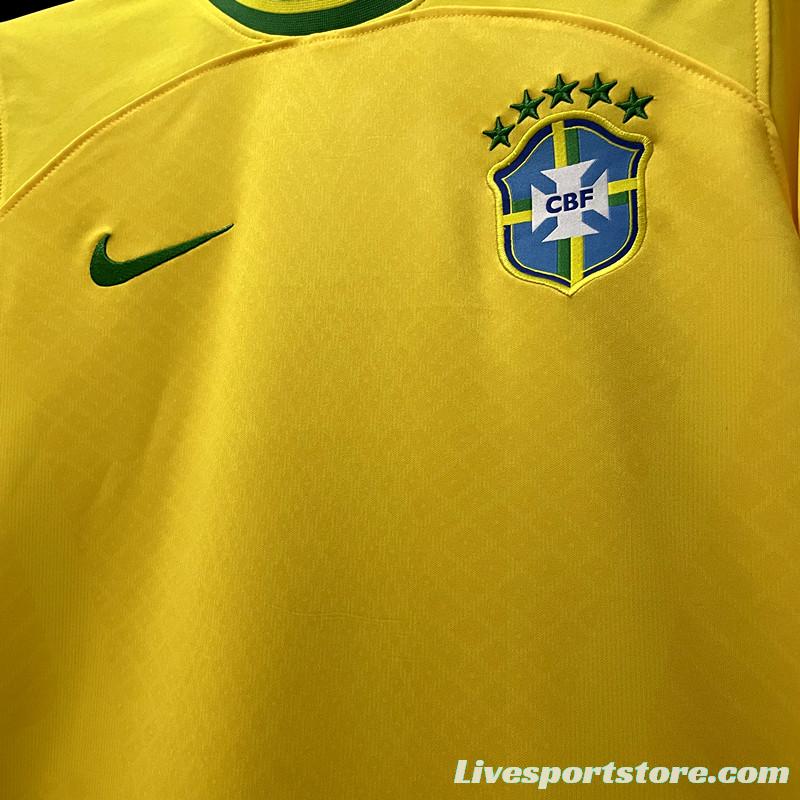 2022 Brazil Black Concept Yellow Jersey