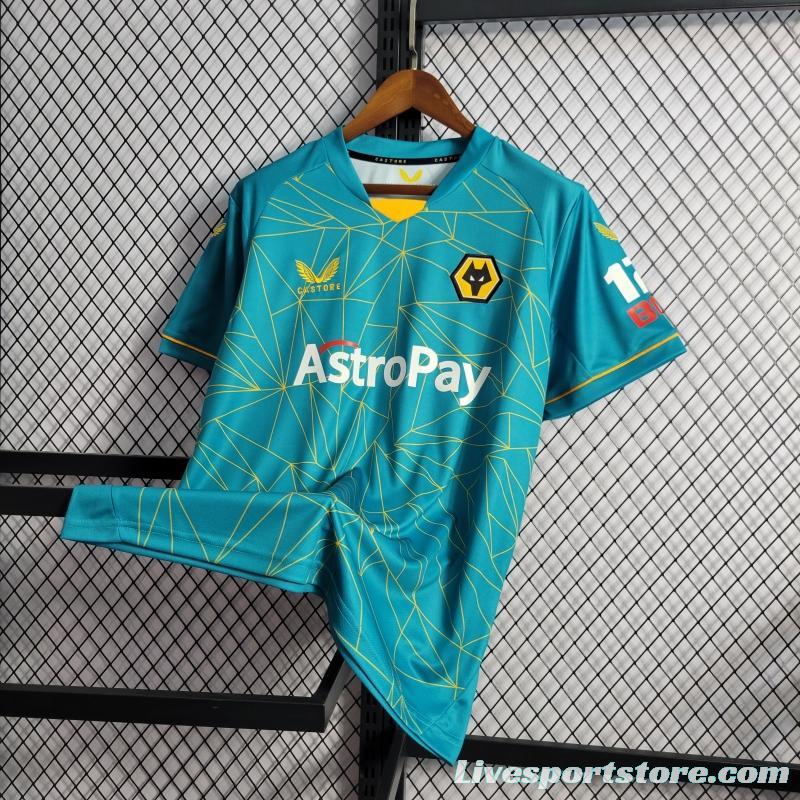 22/23 Wolverhampton Wanderers Away Soccer Jersey