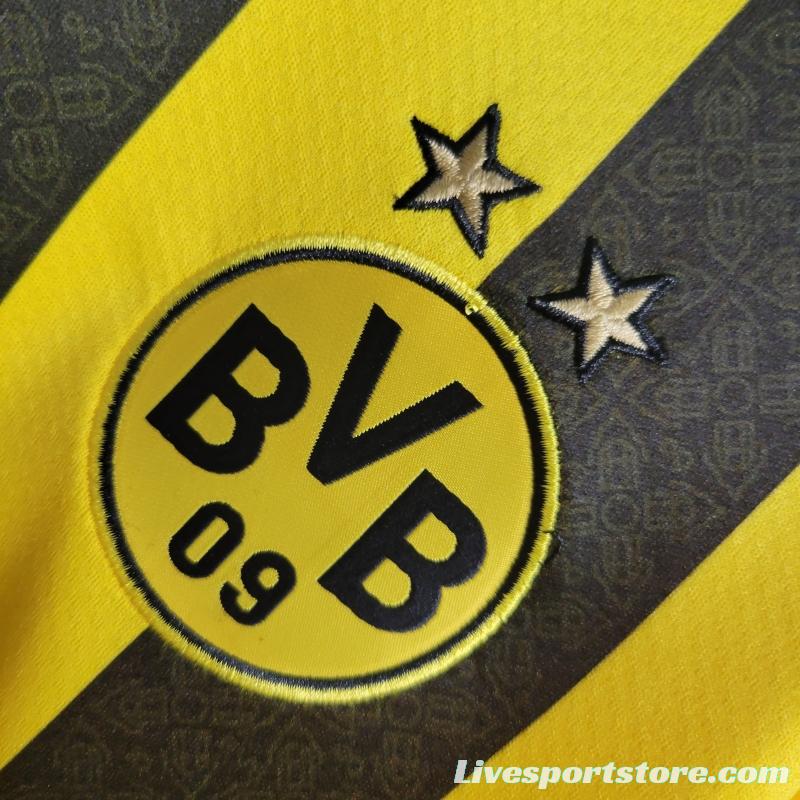 22/23 Long Sleeve Borussia Dortmund Home Soccer Jersey